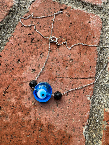 Evil Eve Shield Necklace