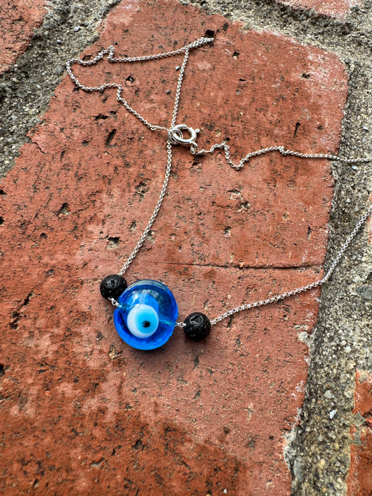 Evil Eve Shield Necklace