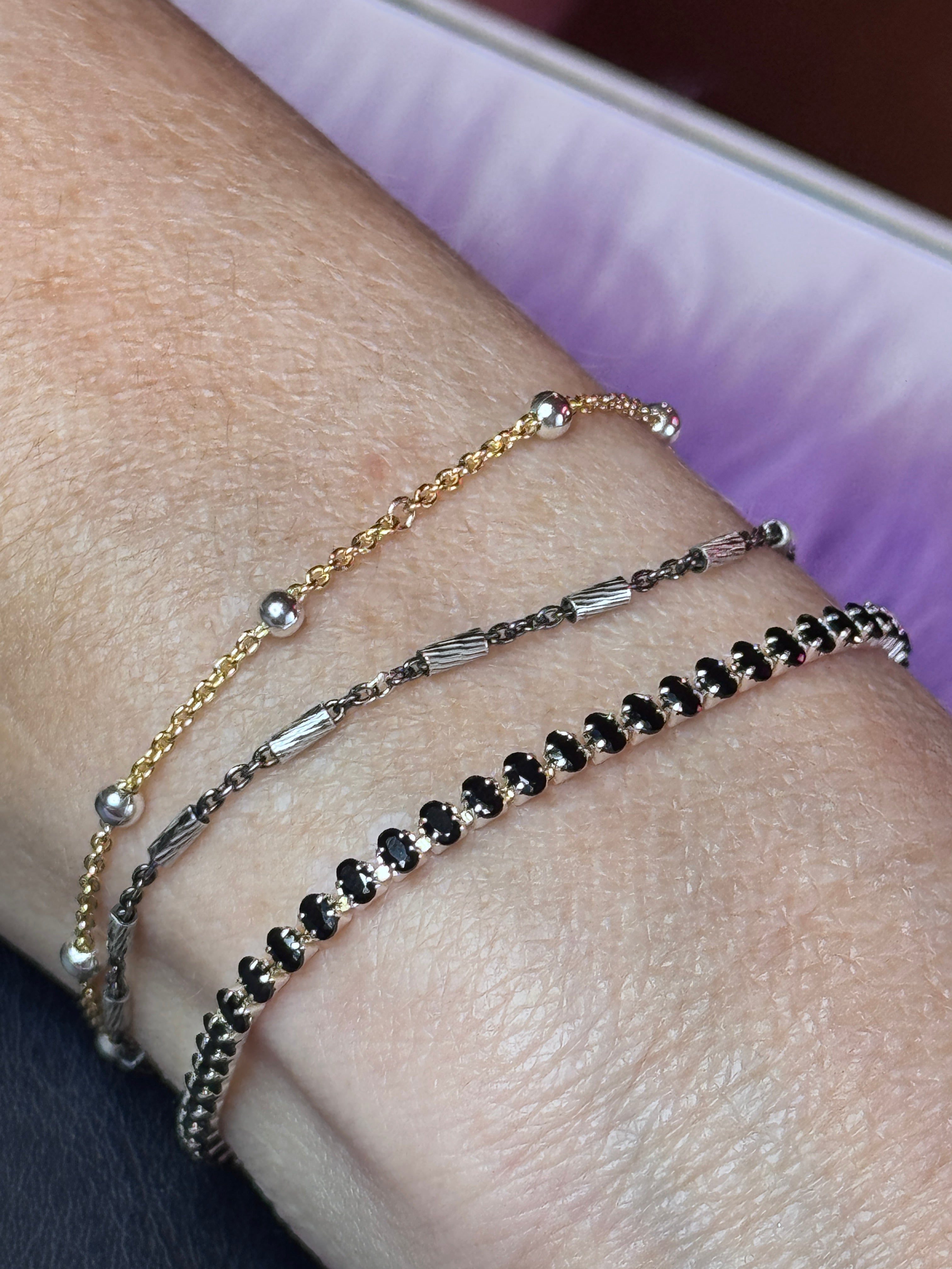 Permanent jewelry experience at BIJUT Collection in San Diego Gaslamp