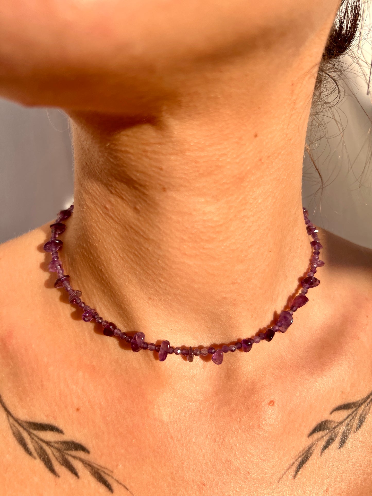 purple amethyst necklace