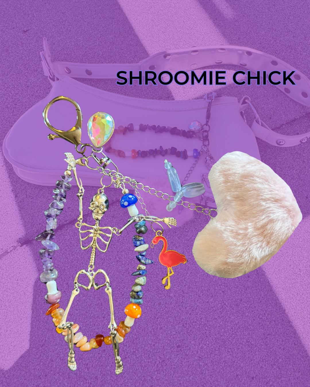 shroomie chick bag chain